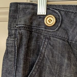 Boot cut jeans in deep blue finish